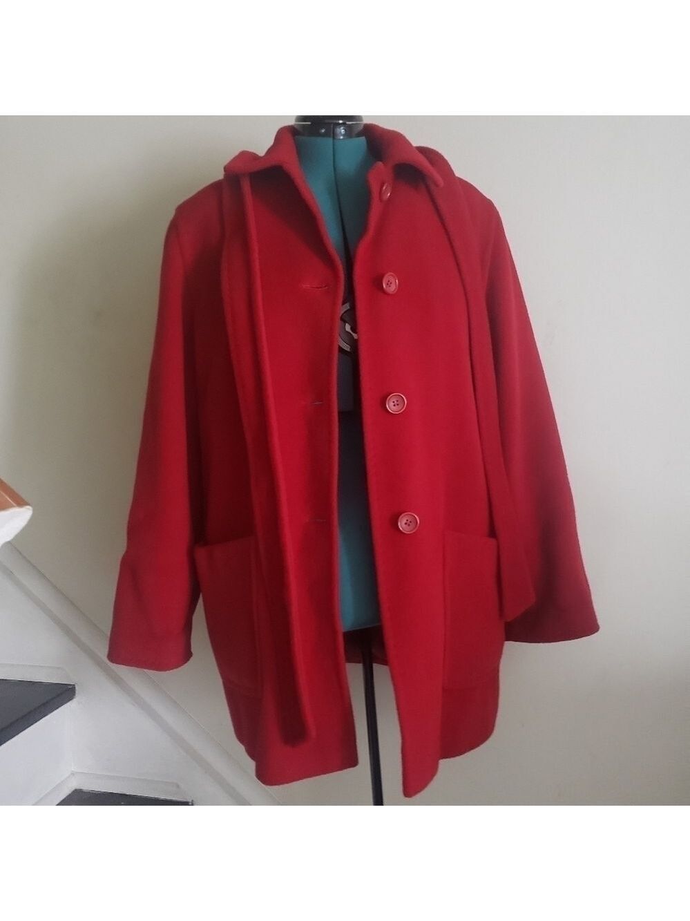 HP. Cinzia Rocca Fodera Bemberg Wool And Cashmere Coat - Picture 5 of 14